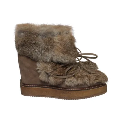 Curling Stiefel (Braun) von Alma en Pena