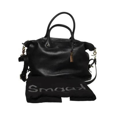 Handtas (Zwart) van Smaak Amsterdam Leer, Polyester