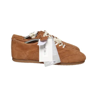 Sneakers (Bruin) van H&M Suède, Polyester