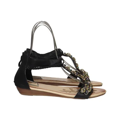 Sandales (Noir) de Super Mode Cuir