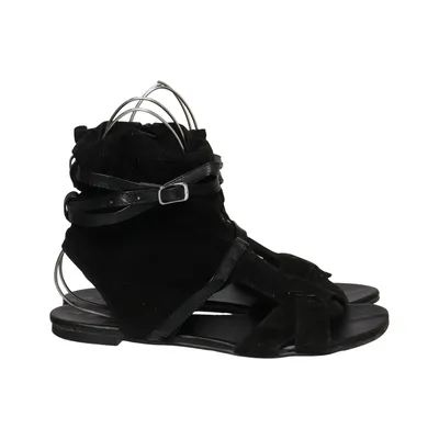 Sandales gladiateur (Noir) de Vox Cuir