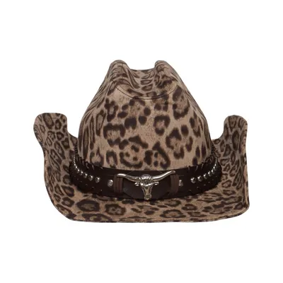 Cowboyhatt (Brun, Svart, Flerfärgad) från Sj Polyester