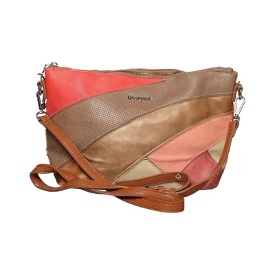 Skuldertaske (Brun, Flerfarvet) fra Desigual Polyester, Polyurethan