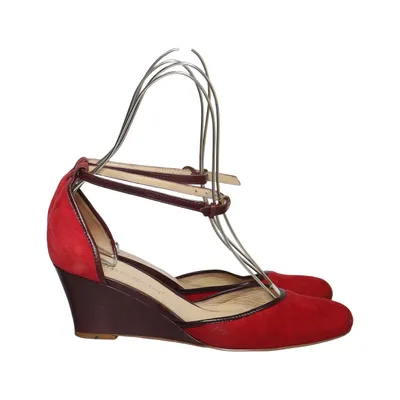 Chaussure compensées (Rouge) de Carlo Pazolini Cuir
