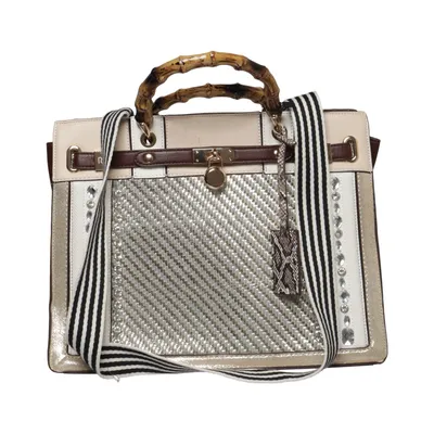 Handväska (Beige, Brun, Silverfärgad) från River Island