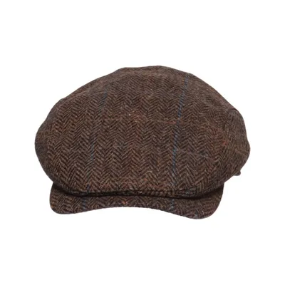 Flat cap (Brun, Flerfärgad) från Harris Tweed Ull