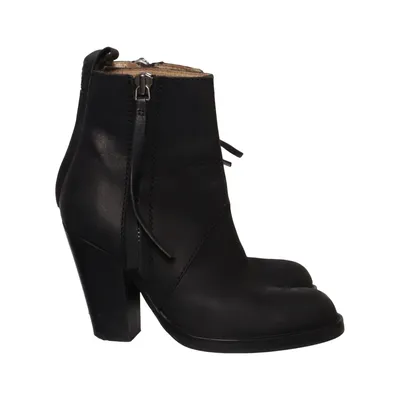 Heeled boots (Black) from Acne Leather