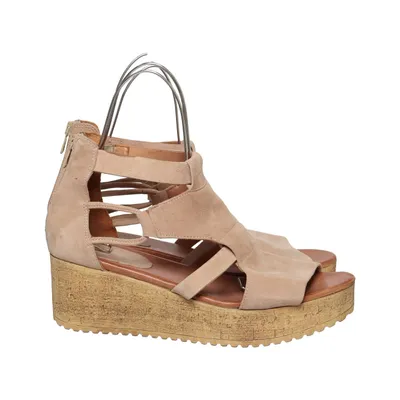 Wedges (Beige) from Kim Kay Leather