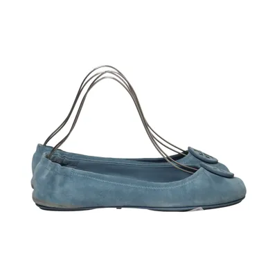 Ballerines (MINNIE TRAVEL BALLET WITH LEATHER LOGO) de Tory Burch Cuir, Daim