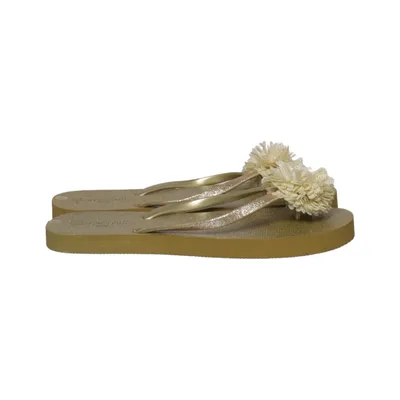 Flip-flops (Gold) from Pom d'Api