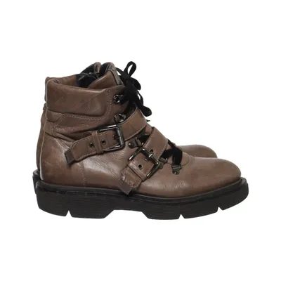 Bottes à lacets (Marron) de Donna Carolina Cuir