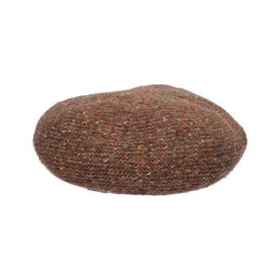 Beret (Brown, Multicolored) from Vimoda Acrylic, Polyester, Wool