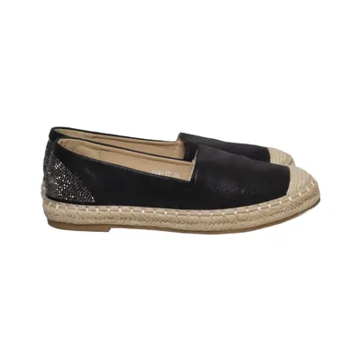 Espadrilles (Zwart) van Sixth Sens Leer