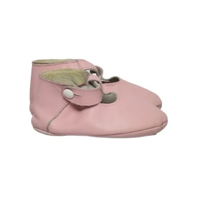 Chaussons pour bébé (Rose) de Pom d'Api Cuir