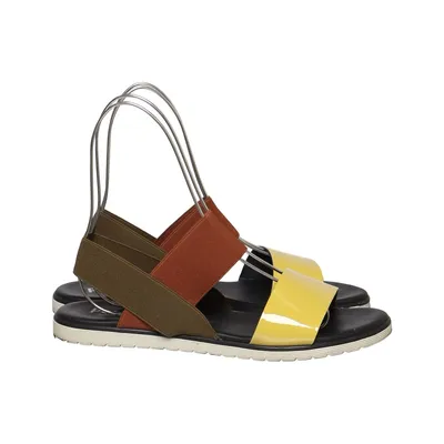 Sandals (Yellow, Brown, Green) from Pollini