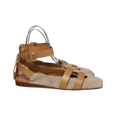 Sandals (Beige, Brown) from Tibi Leather