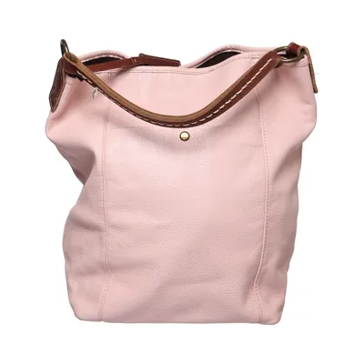 Handbag (Pink) from Ceannis Cotton, Leather