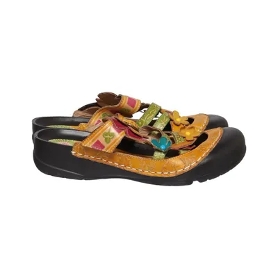 Slip-ins (Yellow, Multicolored) from Laura Vita Leather