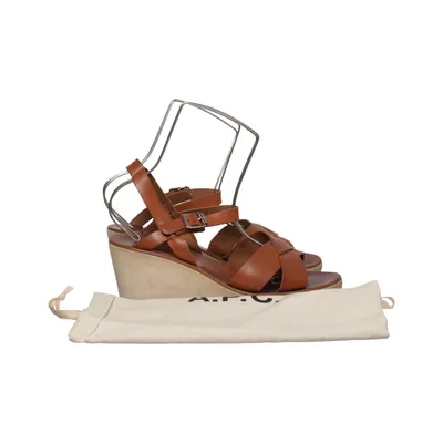 Wedges (Brown) from A.P.C. Leather