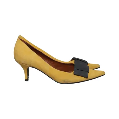 Pumps (Yellow, Black) from Cosmoparis Leather