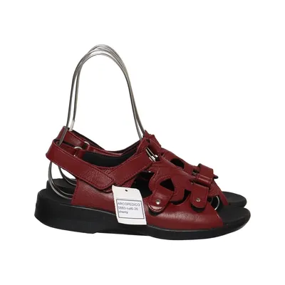 Sandales (Arcopedico 5883 - NAT 6 - rød lædder sandal) de Arcopedico Cuir