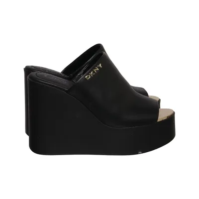 Chaussure compensées (Noir) de DKNY Cuir