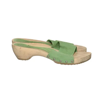 Sabots (Vert, Beige) de Sanita Cuir