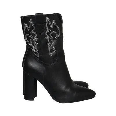 Bottes de cow-boy (Noir) de Oxmox