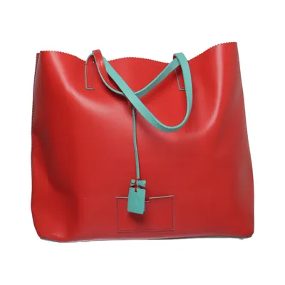 Handtasche (Rot, Türkis) von Kate Spade Leder