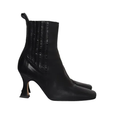 Bottes à talons (Noir) de Miista Cuir