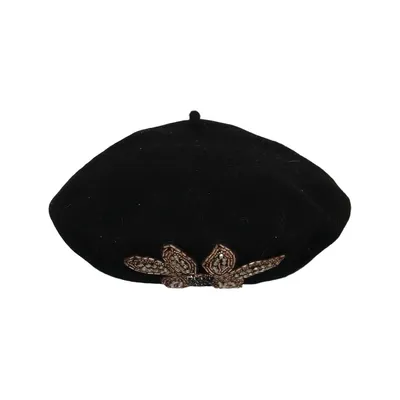Beret (Black) from Alfredo Pauly Wool