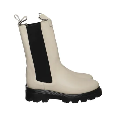 Chelsea boots (Beige, Black) from Flattered Leather