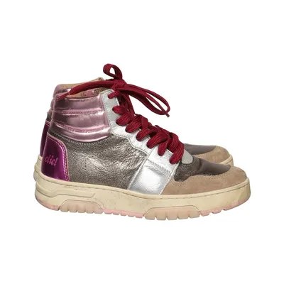 Bottes à lacets (Marron, Argent, Multicolore) de Clic
