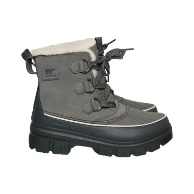 Laced boots (Gray, Black) from Sorel Faux fur