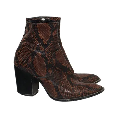 Heeled boots (Brown, Black) from Zara Woman