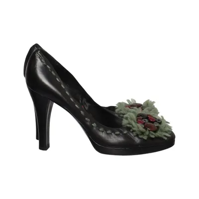 Pumps (Black) from Alberto Gozzi Leather