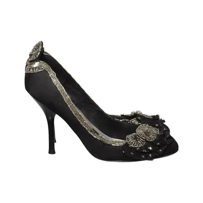 Pumps (Svart, Silverfärgad) från Karen Millen Skinn