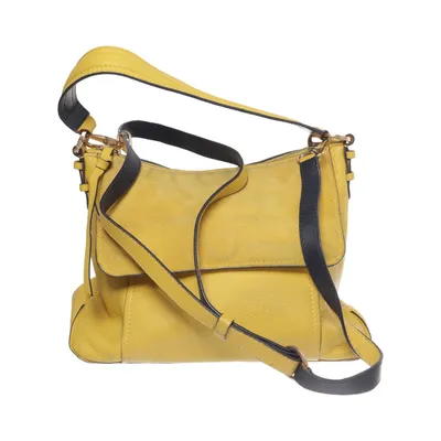 Axelremsväska (Gul, Svart) från Boden Bomull, Skinn, Mocka