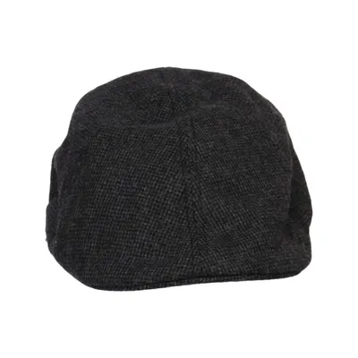 Flat cap (Grå) fra MyWear Polyester, Uld
