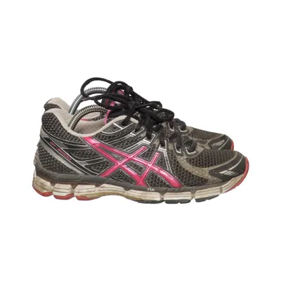 Running shoes (Black, Pink) from Asics Leather