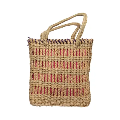 Sac de plage (Beige, Rose, Violet) de Impuls Coton