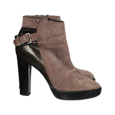Bottes à talons (Gris, Noir) de Vivian Ray Cuir
