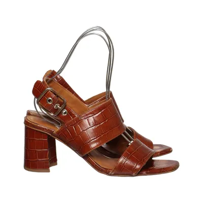 High heel sandals (Brown) from Billi Bi Leather