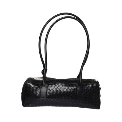 Handtas (Zwart) van Glitter Polyester, Polyurethaan