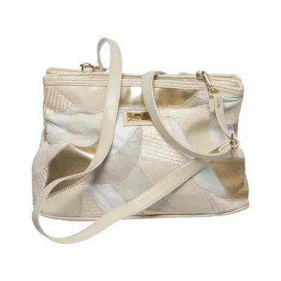 Skuldertaske (Beige, Guld, Hvid) fra Marc Chantal