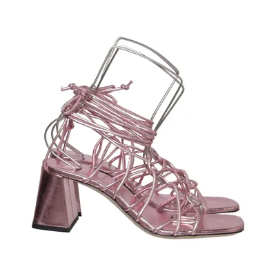 Højhælede sandaler (Pink) fra By Far Læder