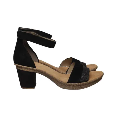 Sandales à talons hauts (Noir) de Rieker Cuir