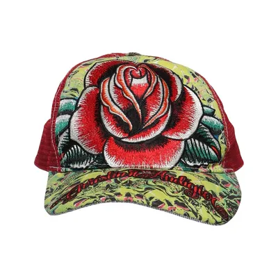 Casquette de camionneur (Vert, Rouge, Multicolore) de Christian Audigier Coton, Polyester
