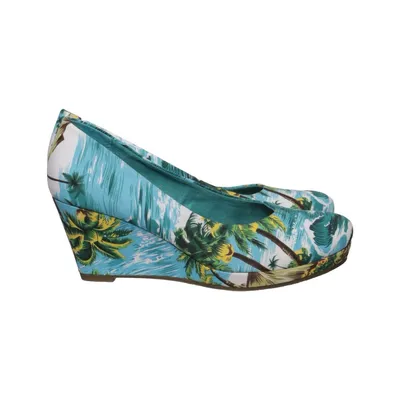 Chaussure compensées (Bleu, Multicolore) de Tamaris Trend Cuir
