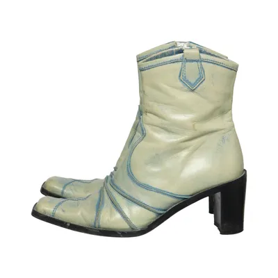Bottes à talons (Bleu, Vert) de Spiral